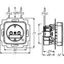 ABB Busch-Jaeger Contactdoos inbouw 2013-0-5281