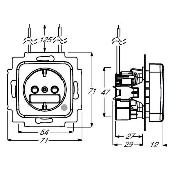 ABB Busch-Jaeger Contactdoos inbouw 2013-0-5281