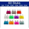 KD | Steekzekeringen 5A t/m 25A |  6-delige set | 60 Stuks