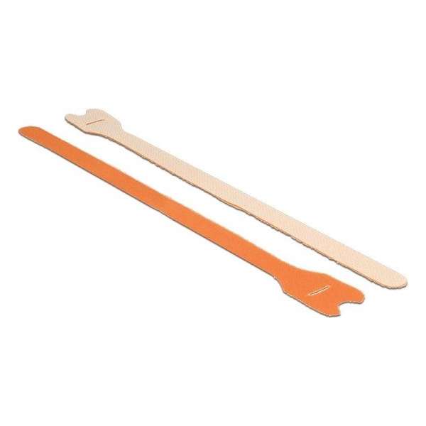 DeLOCK Klittenband kabelbinders 300mm x 12mm / oranje (10 stuks)