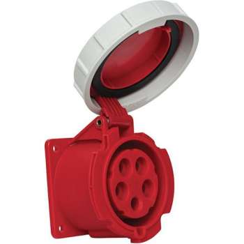 Mete - CEE female - inbouw - 5 polig 6H 32A IP67 - waterdicht - kracht - rood -  stekker 380-415VAC