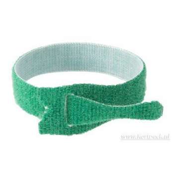 One-wrap Strap 20 mm x 200 mm. Groen. Klittenband (098.0606)