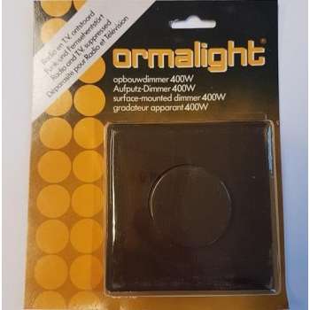 Ormalight Opbouw dimmer 400 watt bruin