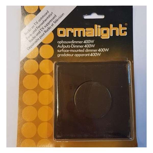 Ormalight Opbouw dimmer 400 watt bruin