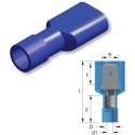 Nylon vlaksteker 6,3x0,8 mm Blauw - 1,5 ~ 2,5 mm² - Kabelschoen - AMP connector