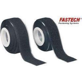 FASTECH® 919-330 Klittenband Om vast te plakken Haak- en lusdeel (l x b) 2000 mm x 25 mm Zwart 1 paar