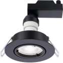 Inbouwspot LED - GU10 - 345 lm - dimbaar - IP20 - zwart Zwart