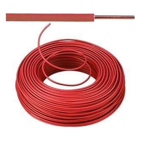 VOB kabel / draad 1,5 mm² Eca - rood ( H07V-U ) - VOB15RO