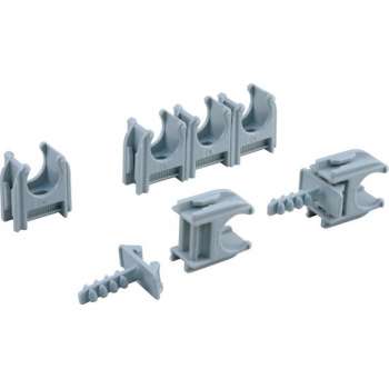 Q-Link buisclip – euro – 16 mm – grijs – 10 stuks