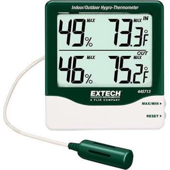 EXTECH 445713: Big Digit Indoor/Outdoor Hygro-Thermometer