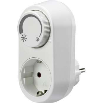 LED Stekkerdimmer - Prisu Tuby - Opbouw - Enkel Knop - 3-24W - Wit | Nederland