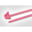 HellermannTyton 115-00147 REZ200-PA66-PK Kabelbinder Pink 100 stuk(s)