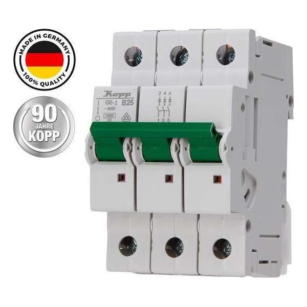 Kopp 722530003 Zekeringautomaat 3-fasig 25 A 400 V