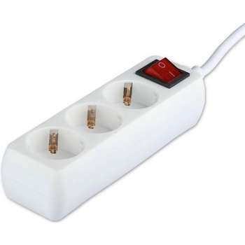 Verlengsnoer met Schakelaar - Viron Serino - 3680W - 3 Stopcontacten - 1.5 Meter - Wit | Nederland - BES LED