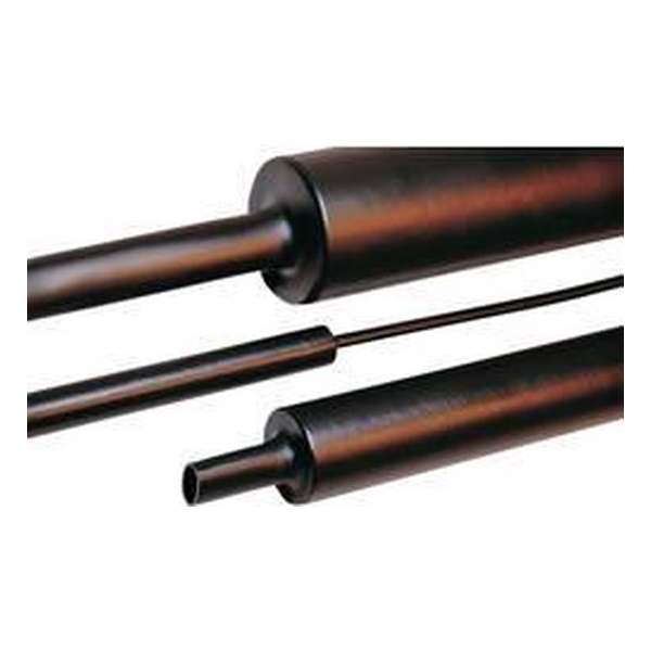 HellermannTyton 323-10120 Krimpkous zonder lijm Zwart 12 mm 3 mm Krimpverhouding:4:1 1 m