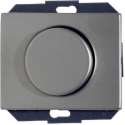 BERKER dimmer enkelpolig voor 230V-lampen 60-400W, inbouw | RVS