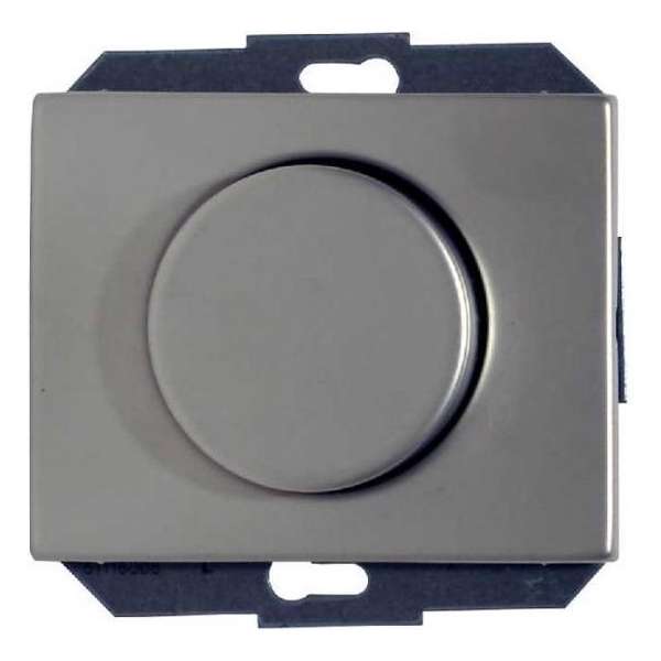 BERKER dimmer enkelpolig voor 230V-lampen 60-400W, inbouw | RVS