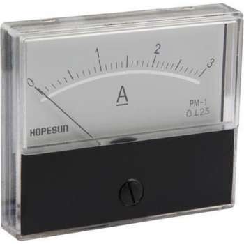 Analoge Paneelmeter Voor Dc Stroommetingen 3A Dc / 70 X 60Mm