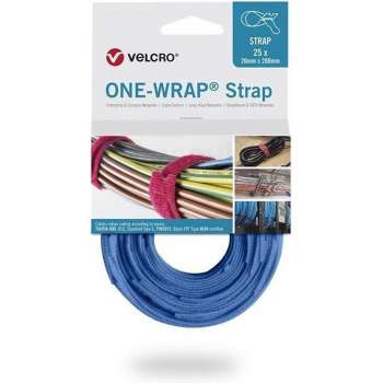 Velcro One-Wrap klittenband kabelbinders 200 x 12mm / blauw (25 stuks)