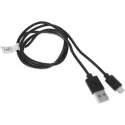 TNB - Micro-USB-oplaadkabel - 1 m - Zwart