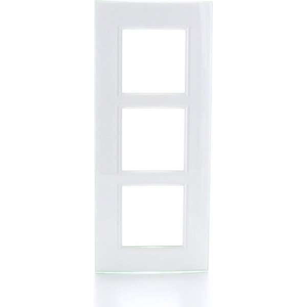 BTICINO Living Light - afdekplaat - 3V - verticaal - aqua