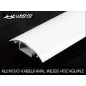 Alunovo HW90-050 Kabelgoot (l x b x h) 500 x 80 x 20 mm Wit (glanzend) 1 stuk(s)