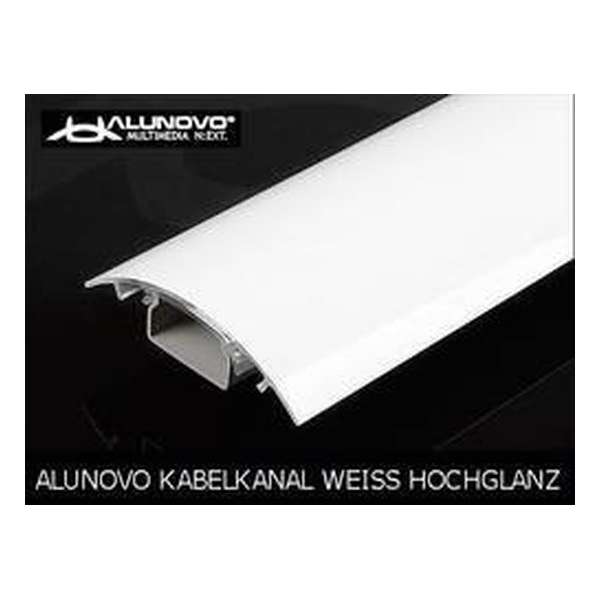 Alunovo HW90-050 Kabelgoot (l x b x h) 500 x 80 x 20 mm Wit (glanzend) 1 stuk(s)