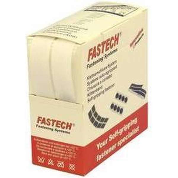 FASTECH® B20-SKL000005 Klittenband Om vast te plakken Hotmelt Haak- en lusdeel (l x b) 5000 mm x 20 mm Wit 5 m