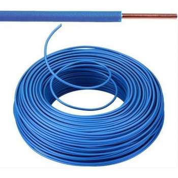 VOB kabel / draad 1,5 mm² Eca - blauw ( H07V-U ) - VOB15BL