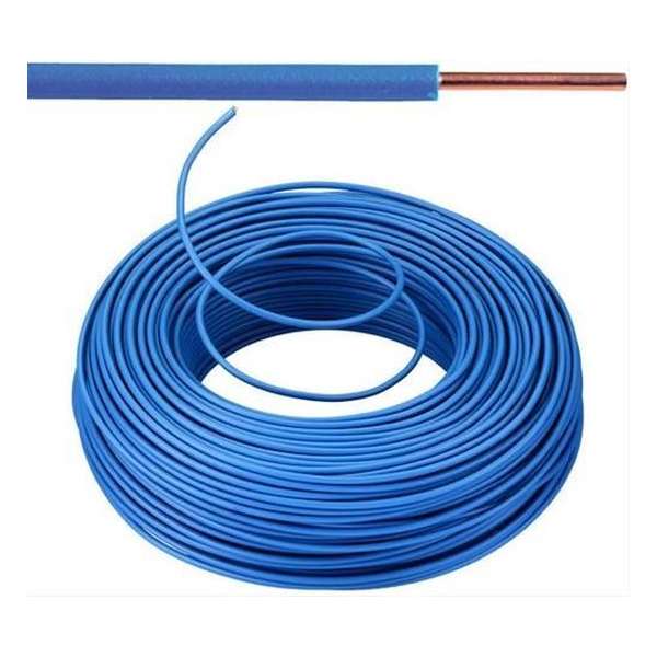 VOB kabel / draad 1,5 mm² Eca - blauw ( H07V-U ) - VOB15BL