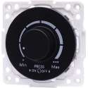 LED Dimmer - Aigi Jura - Inbouw - Rond - Kunststof - Enkel Knop - 3-100W - Zwart - BSE