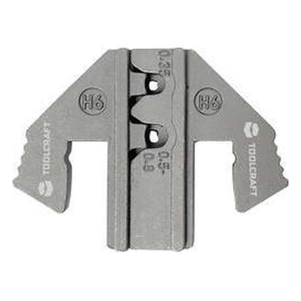 TOOLCRAFT PLE-0H6 Krimp-onderdelen Adereindhulzen Krimpbereik: 0.35 tot 0.8 mm² Geschikt voor merk: TOOLCRAFT PZ-500