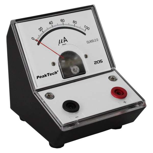 PeakTech 205-02 Analoog Instrument - 0...100µA DC