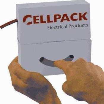 CellPack 127089 Krimpkous zonder lijm Zwart 25.40 mm 12.70 mm Krimpverhouding:2:1 4 m