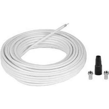 Hama 00056606 coax-kabel 10 m F Wit