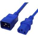 E&T Powercables C13 - C20 stroomkabel - 3x 1,00mm / blauw - 1 meter