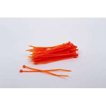 1000 stuks Oranje Kabelbinders 2.5mm x 100mm lang (099.0384)