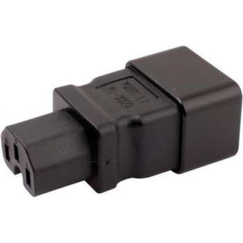 E&T Powercables C15 - C20 voeding adapter / zwart