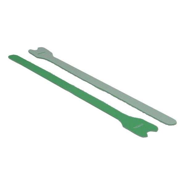 DeLOCK Klittenband kabelbinders 300mm x 12mm / groen (10 stuks)