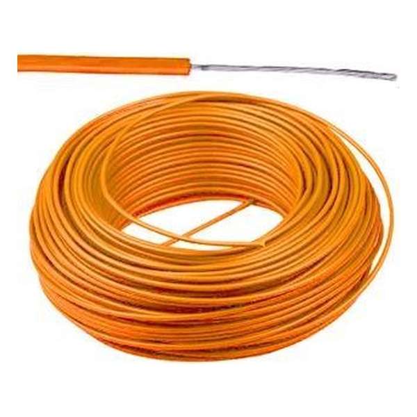 VTBst kabel / draad 0,75 mm² - oranje (H05V-K) - VTBST075OR