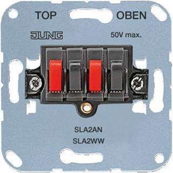 Jung Outlet-component luidsprekeraansluitdoos - 25-50 Volt DC