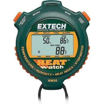 EXTECH HW30: HeatWatch™ Vochtigheid/Temperatuur Stopwatch