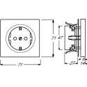 ABB Busch-JaegerImpulsWandcontactdoos (schakelmateriaal)2011-0-3845