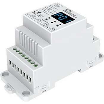 DIN RAIL LED RF Controller / Dimmer 240W/280W -Geschikt voor RGB, RGBW werkt op 12V