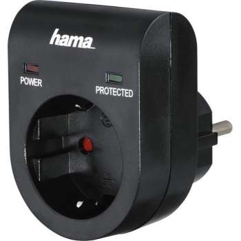 Hama Overspanningsbeveiliging-adapter, zwart