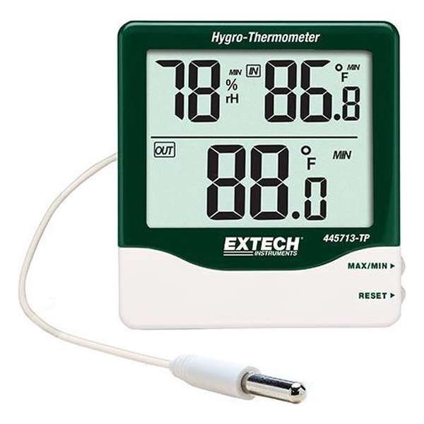 EXTECH 445713-TP: Big Digit Indoor/Outdoor Hygro-Thermometer