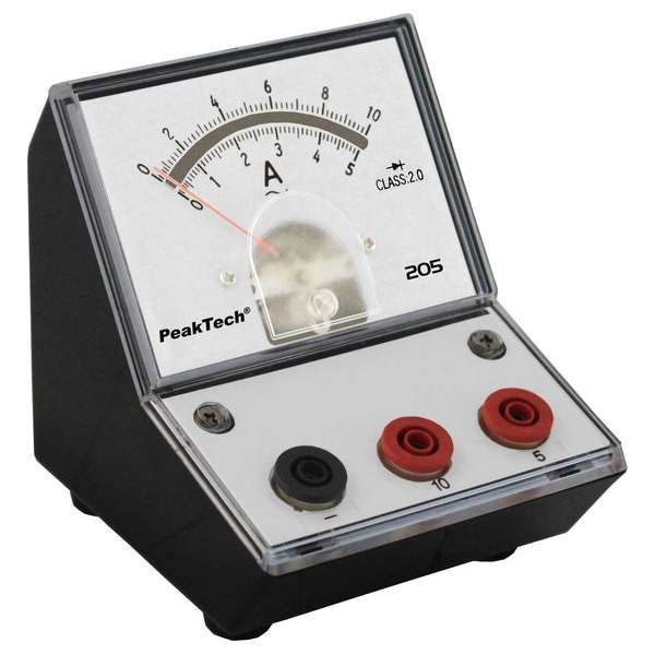 PeakTech 205-10 Analoog Instrument - 0...5A/10A AC