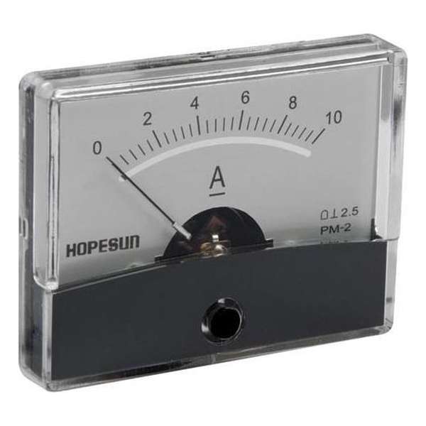 Analoge Paneelmeter Voor Dc Stroommetingen 10A Dc / 60 X 47Mm