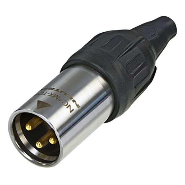 Neutrik NTR-NC3MX-T Connector Xlr Male Metaal Zwart/zilver