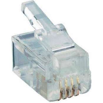 Bellson Modulairplug RJ10 / 4P4 (50 Stuks)